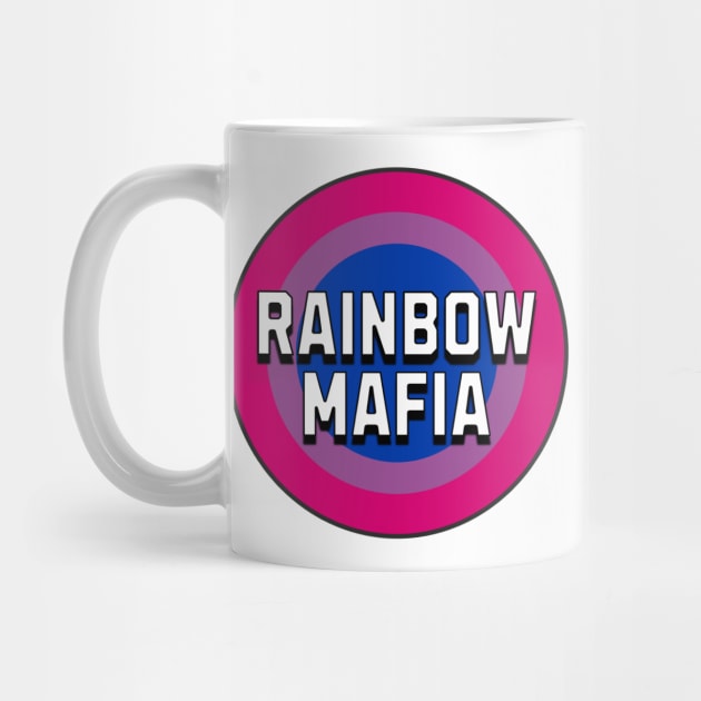 Rainbow Mafia Bi Pride Flag Mug by The Twice-Lost Geek